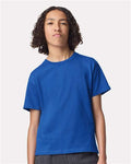 American Apparel 2001Y Youth Fine Jersey Tee - Royal Blue - model front