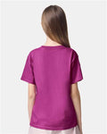 American Apparel 2001Y Youth Fine Jersey Tee - Super Pink - model back