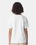 American Apparel 2001Y Youth Fine Jersey Tee - White - model back