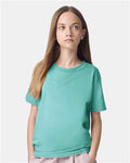 American Apparel 2001Y Youth Fine Jersey Tee - Celadon - model front