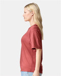 American Apparel 2001 Unisex Fine Jersey Tee - Canyon - model side