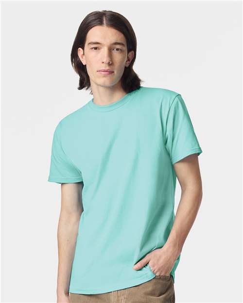 American Apparel 2001 Unisex Fine Jersey Tee - Celadon - model front