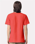 American Apparel 2001 Unisex Fine Jersey Tee - Coral - model back