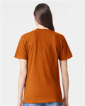 American Apparel 2001 Unisex Fine Jersey Tee - Rust - model back