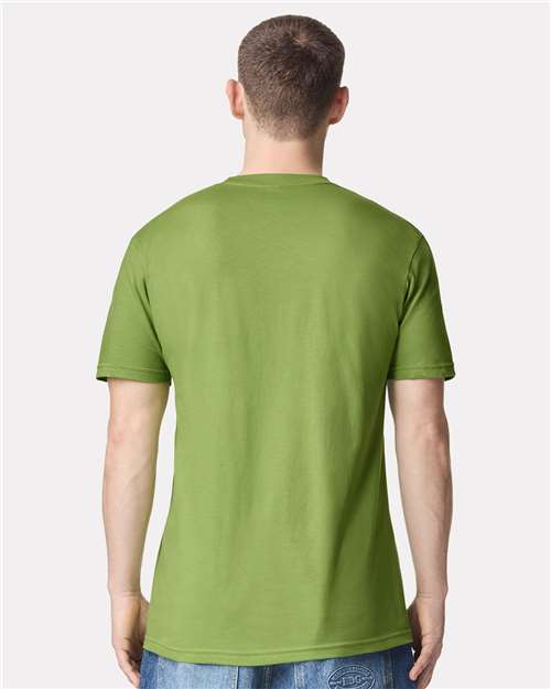 American Apparel 2001 Unisex Fine Jersey Tee - Nephrite - model back