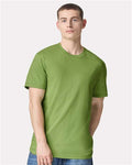 American Apparel 2001 Unisex Fine Jersey Tee - Nephrite - model front