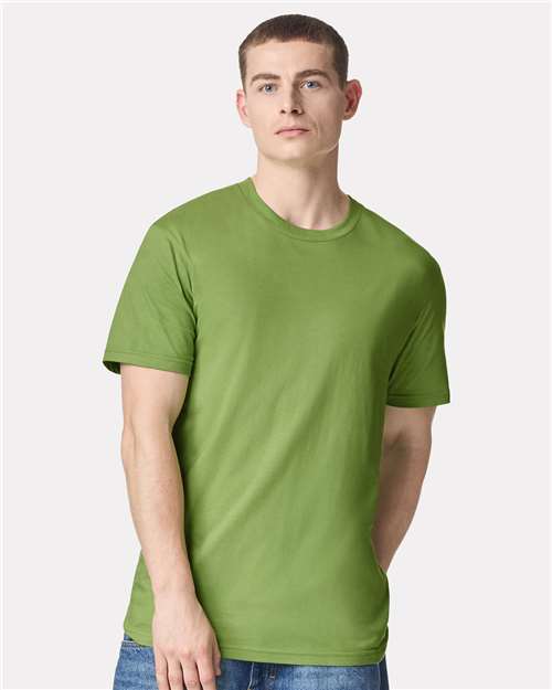 American Apparel 2001 Unisex Fine Jersey Tee - Nephrite - model front