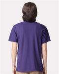 American Apparel 2001 Unisex Fine Jersey Tee - Grape - model back