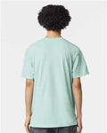 American Apparel 2001 Unisex Fine Jersey Tee - Sea Spray - model back