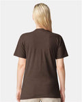 American Apparel 2001CVC Unisex CVC Tee - Heather Brown - model back
