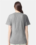 American Apparel 2001CVC Unisex CVC Tee - Heather Grey - model back