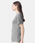 American Apparel 2001CVC Unisex CVC Tee - Heather Grey - model side