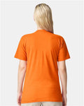 American Apparel 2001CVC Unisex CVC Tee - Heather Orange - model back
