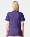 American Apparel 2001CVC Unisex CVC Tee - Heather Purple - model back