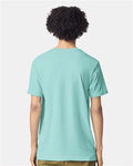 American Apparel 2001CVC Unisex CVC Tee - Heather Celadon - model back