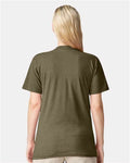 American Apparel 2001CVC Unisex CVC Tee - Heather Olive - model back