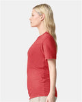 American Apparel 2001CVC Unisex CVC Tee - Heather Coral - model side