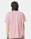 American Apparel 2001CVC Unisex CVC Tee - Heather Pink - model back