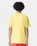 American Apparel 2001CVC Unisex CVC Tee - Heather Panna Cotta - model back