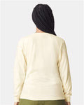 American Apparel 2007 Unisex Fine Jersey Long Sleeve Tee - Cream - model back