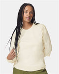 American Apparel 2007 Unisex Fine Jersey Long Sleeve Tee - Cream - model front