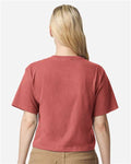 American Apparel 102 Women's Fine Jersey Boxy Tee - Canyon - model back