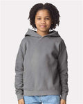 Comfort Colors 1467Y Youth Garment-Dyed Lightweight Hooded Sweatshirt - Grey - model front