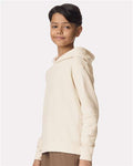 Comfort Colors 1467Y Youth Garment-Dyed Lightweight Hooded Sweatshirt - Ivory - model side