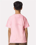 Comfort Colors 1745Y Youth Colorblast Heavyweight T-Shirt - Hibiscus - model back