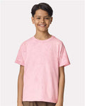 Comfort Colors 1745Y Youth Colorblast Heavyweight T-Shirt - Hibiscus - model front