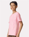 Comfort Colors 1745Y Youth Colorblast Heavyweight T-Shirt - Hibiscus - model side