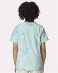 Comfort Colors 1745Y Youth Colorblast Heavyweight T-Shirt - Seaglass - model back