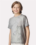 Comfort Colors 1745Y Youth Colorblast Heavyweight T-Shirt - Smoke - model side