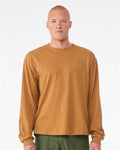 BELLA + CANVAS 3511 6 oz. Heavyweight Long Sleeve Tee - Toast - model front