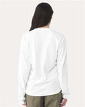 BELLA + CANVAS 3511 6 oz. Heavyweight Long Sleeve Tee - White - model back