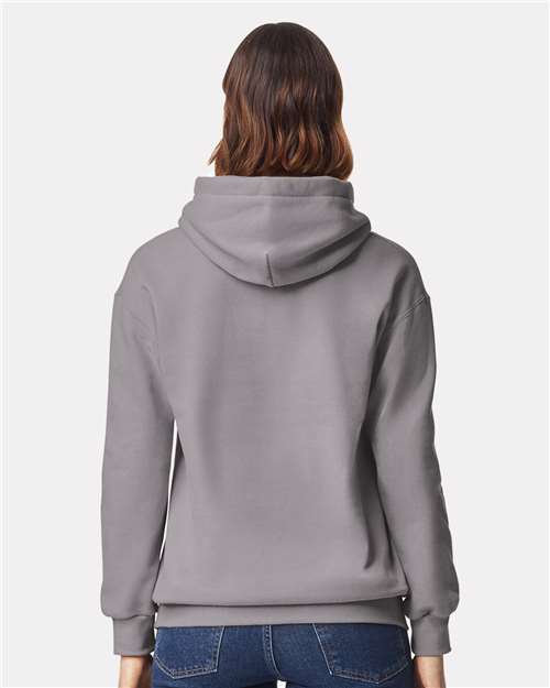 Gildan 19500 Unisex Hammer Maxweight Hooded Sweatshirt - Gravel - model back