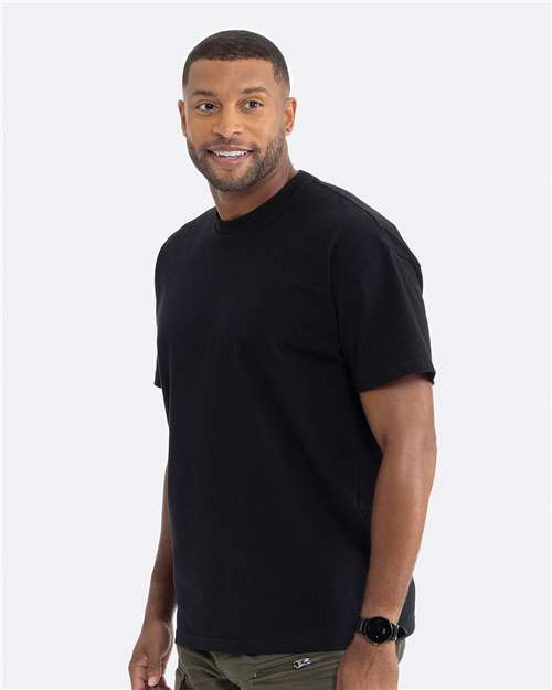 Next Level 7200 Heavyweight T-Shirt - Black - model side