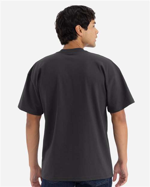 Next Level 7200 Heavyweight T-Shirt - Graphite Black - model back