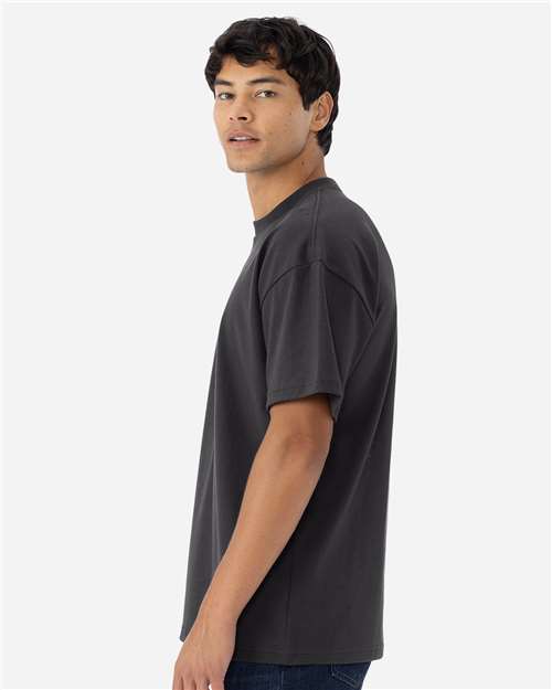 Next Level 7200 Heavyweight T-Shirt - Graphite Black - model side