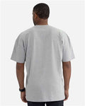 Next Level 7200 Heavyweight T-Shirt - Heather Grey - model back