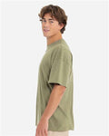 Next Level 7200 Heavyweight T-Shirt - Light Olive - model side