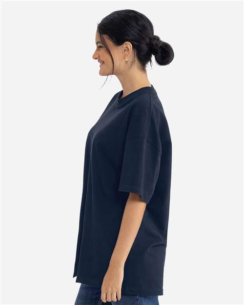 Next Level 7200 Heavyweight T-Shirt - Midnight Navy - model side