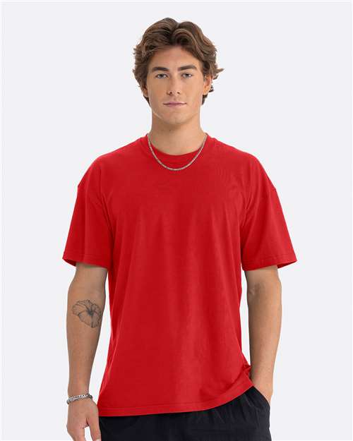 Next Level 7200 Heavyweight T-Shirt - Red - model front