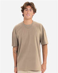 Next Level 7200 Heavyweight T-Shirt - Tan - model front