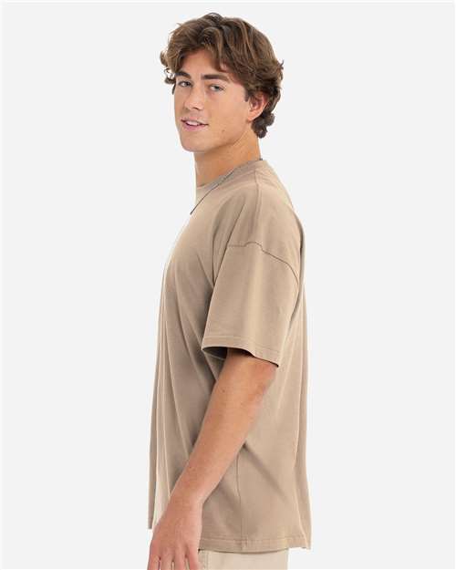 Next Level 7200 Heavyweight T-Shirt - Tan - model side