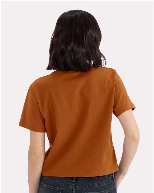 Next Level 7610 Women's Heavyweight Boxy T-Shirt - Clay - model back