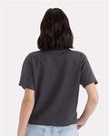 Next Level 7610 Women's Heavyweight Boxy T-Shirt - Graphite Black - model back