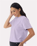 Next Level 7610 Women's Heavyweight Boxy T-Shirt - Lavender - model side