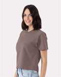 Next Level 7610 Women's Heavyweight Boxy T-Shirt - Shiitake - model side