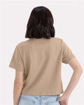 Next Level 7610 Women's Heavyweight Boxy T-Shirt - Tan - model back